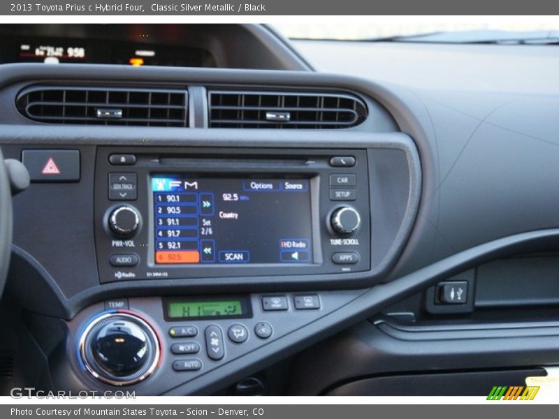 Classic Silver Metallic / Black 2013 Toyota Prius c Hybrid Four