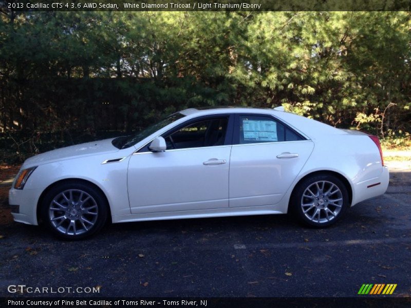 White Diamond Tricoat / Light Titanium/Ebony 2013 Cadillac CTS 4 3.6 AWD Sedan