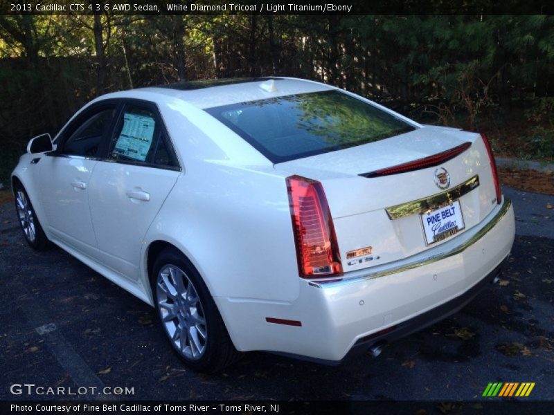 White Diamond Tricoat / Light Titanium/Ebony 2013 Cadillac CTS 4 3.6 AWD Sedan