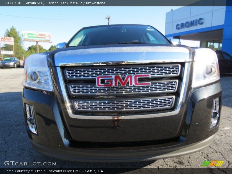 Carbon Black Metallic / Brownstone 2014 GMC Terrain SLT