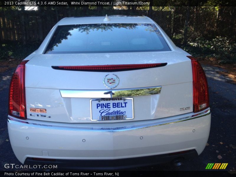 White Diamond Tricoat / Light Titanium/Ebony 2013 Cadillac CTS 4 3.6 AWD Sedan