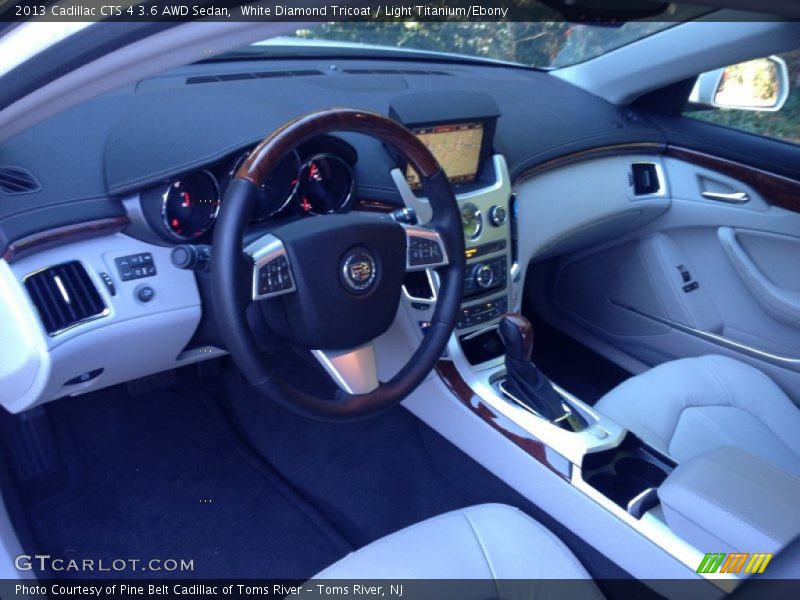 White Diamond Tricoat / Light Titanium/Ebony 2013 Cadillac CTS 4 3.6 AWD Sedan