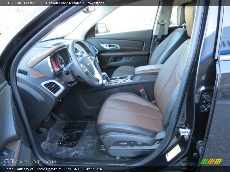 Carbon Black Metallic / Brownstone 2014 GMC Terrain SLT
