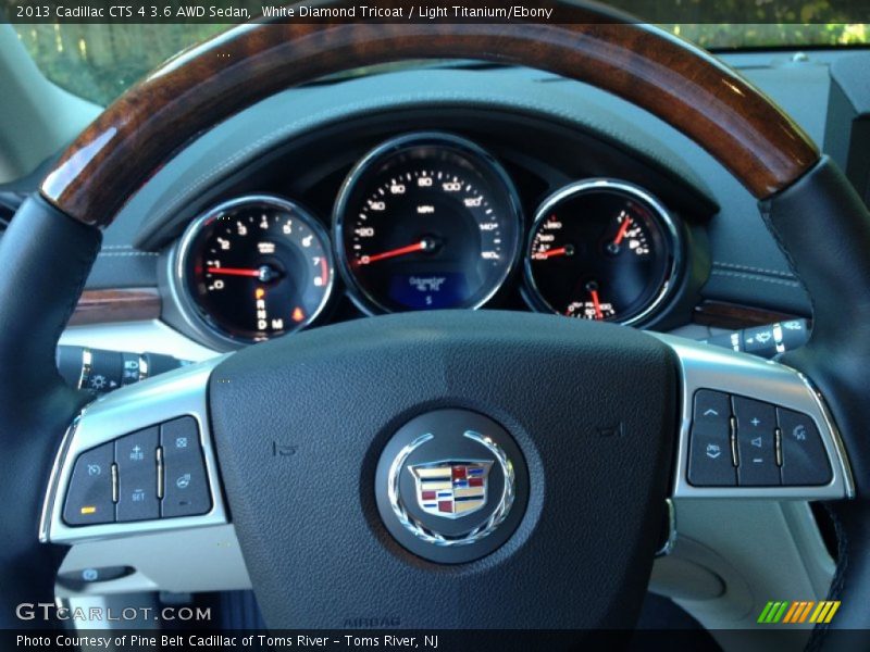 White Diamond Tricoat / Light Titanium/Ebony 2013 Cadillac CTS 4 3.6 AWD Sedan