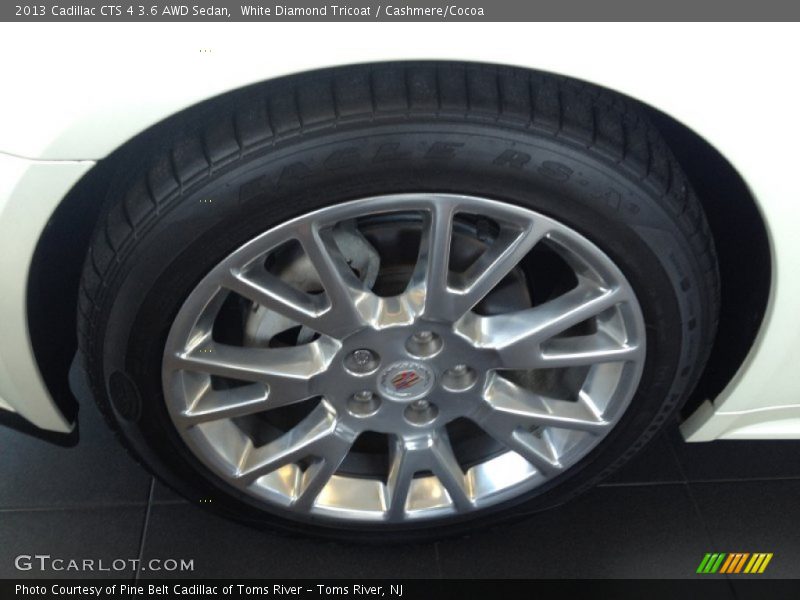 White Diamond Tricoat / Cashmere/Cocoa 2013 Cadillac CTS 4 3.6 AWD Sedan