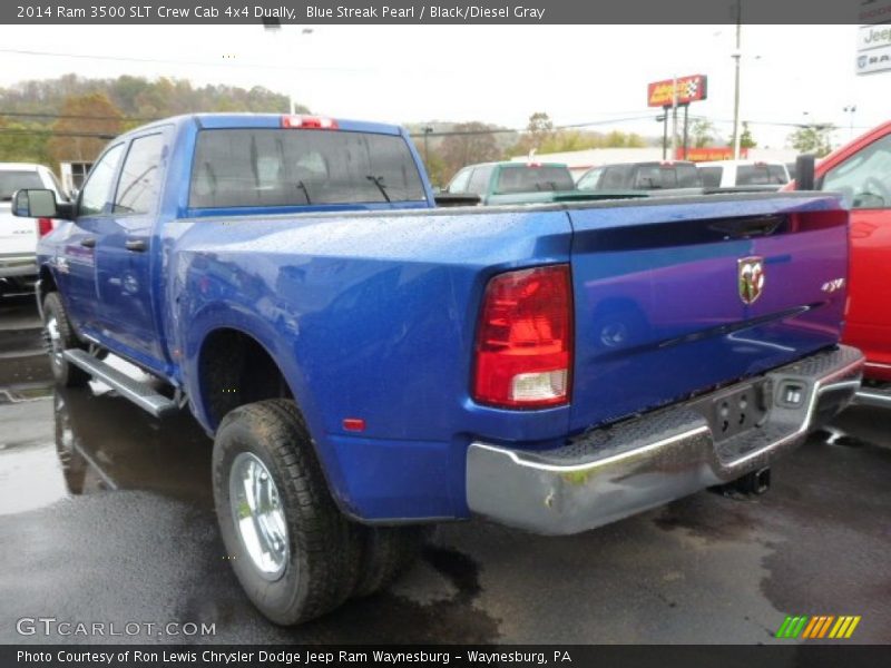  2014 3500 SLT Crew Cab 4x4 Dually Blue Streak Pearl