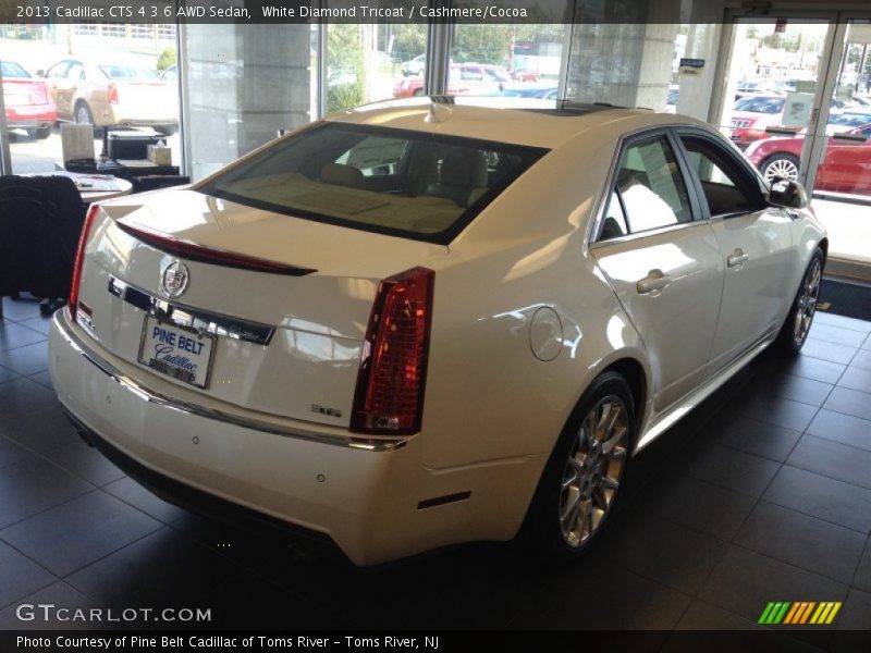 White Diamond Tricoat / Cashmere/Cocoa 2013 Cadillac CTS 4 3.6 AWD Sedan