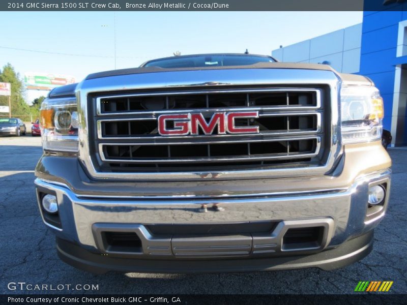 Bronze Alloy Metallic / Cocoa/Dune 2014 GMC Sierra 1500 SLT Crew Cab