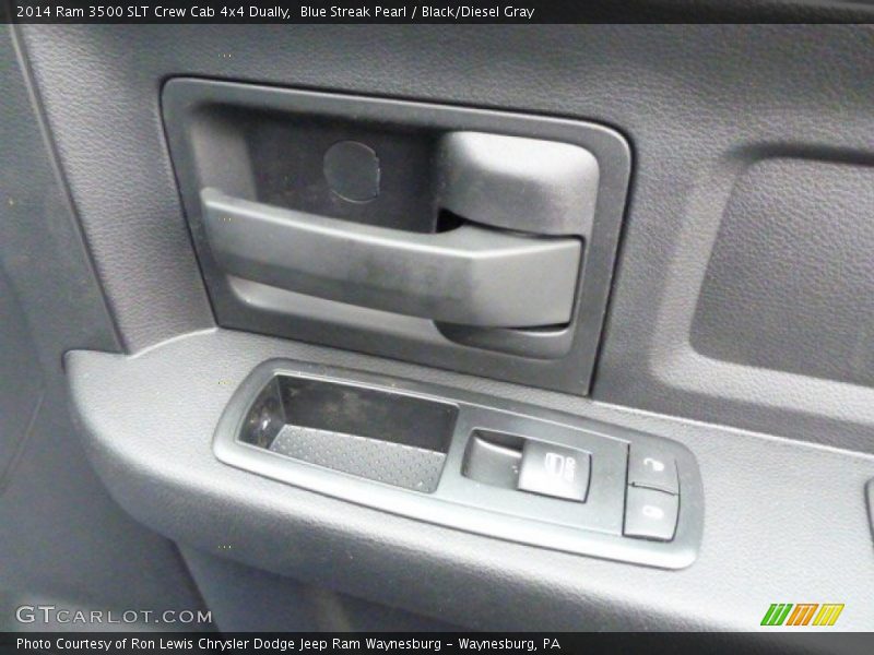 Blue Streak Pearl / Black/Diesel Gray 2014 Ram 3500 SLT Crew Cab 4x4 Dually