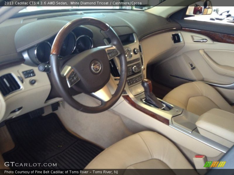 White Diamond Tricoat / Cashmere/Cocoa 2013 Cadillac CTS 4 3.6 AWD Sedan
