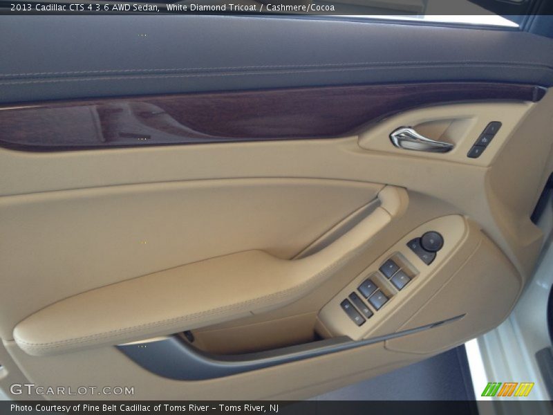 White Diamond Tricoat / Cashmere/Cocoa 2013 Cadillac CTS 4 3.6 AWD Sedan