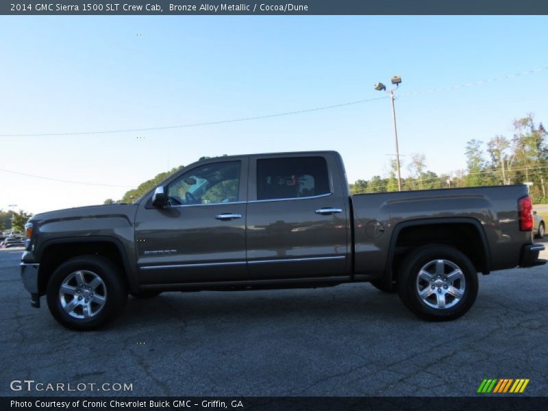 Bronze Alloy Metallic / Cocoa/Dune 2014 GMC Sierra 1500 SLT Crew Cab