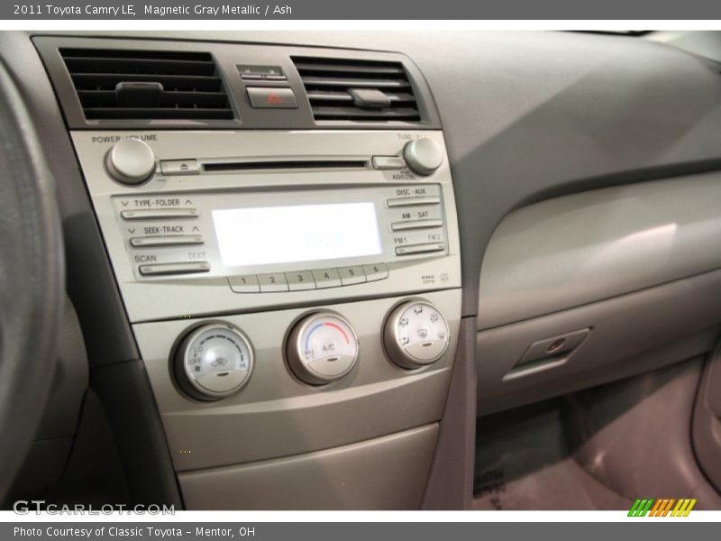 Magnetic Gray Metallic / Ash 2011 Toyota Camry LE