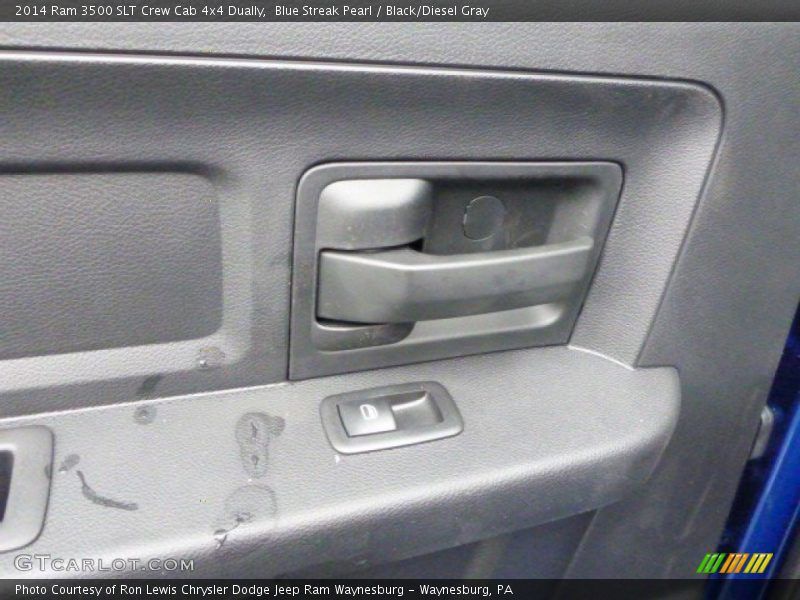Blue Streak Pearl / Black/Diesel Gray 2014 Ram 3500 SLT Crew Cab 4x4 Dually