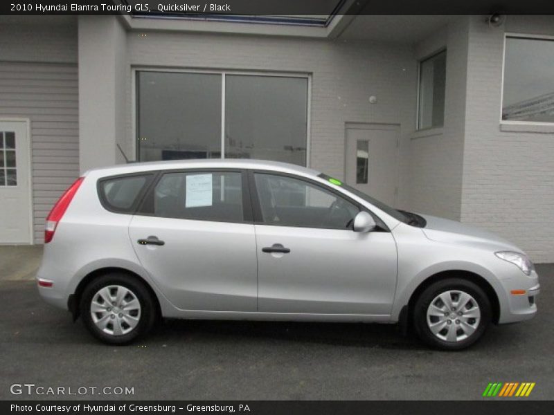 Quicksilver / Black 2010 Hyundai Elantra Touring GLS