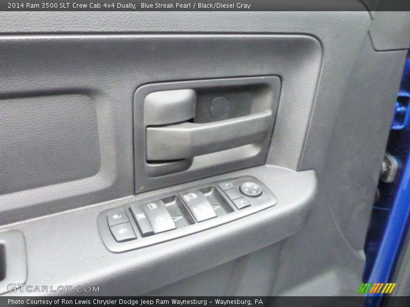 Blue Streak Pearl / Black/Diesel Gray 2014 Ram 3500 SLT Crew Cab 4x4 Dually