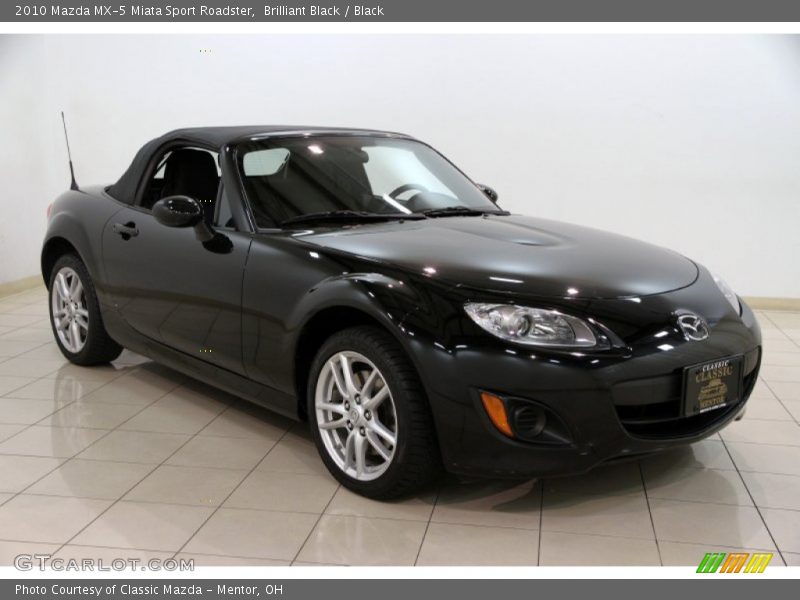 Brilliant Black / Black 2010 Mazda MX-5 Miata Sport Roadster