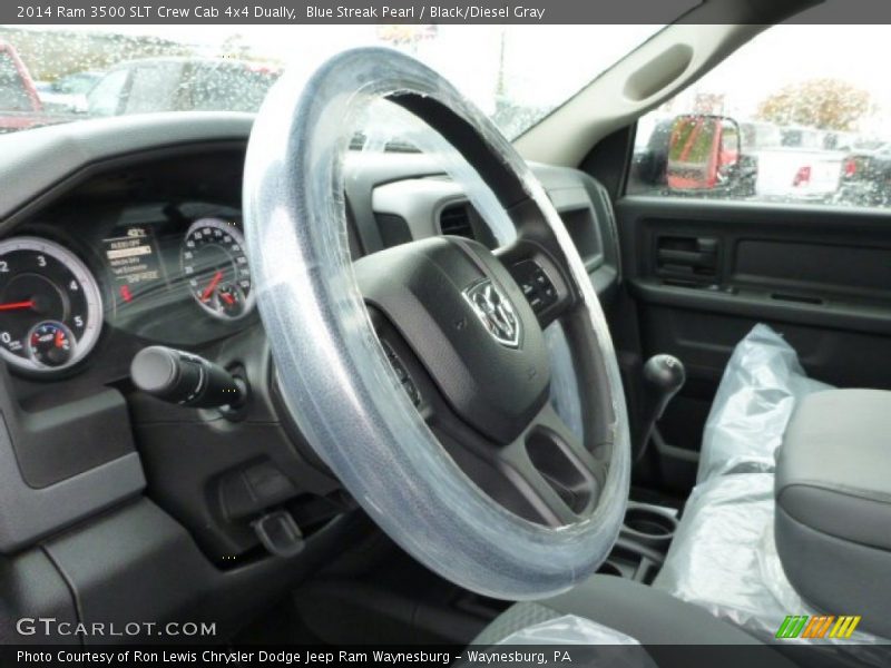 Blue Streak Pearl / Black/Diesel Gray 2014 Ram 3500 SLT Crew Cab 4x4 Dually