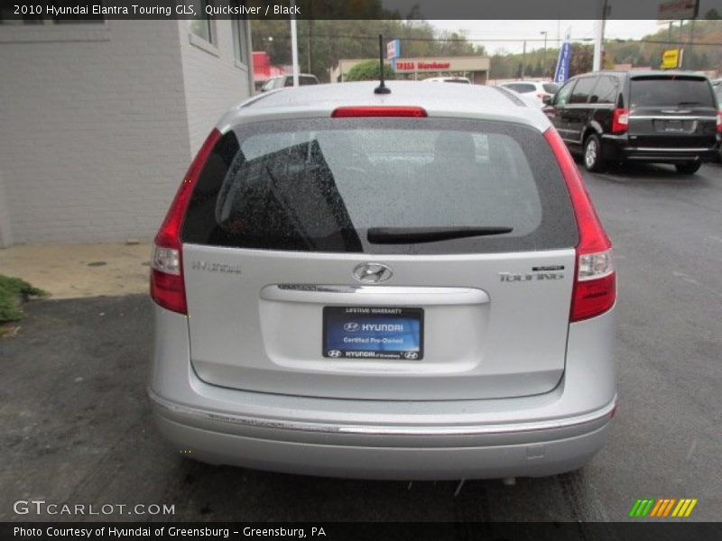 Quicksilver / Black 2010 Hyundai Elantra Touring GLS