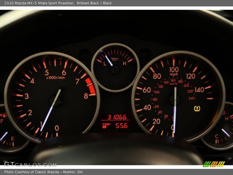 Brilliant Black / Black 2010 Mazda MX-5 Miata Sport Roadster
