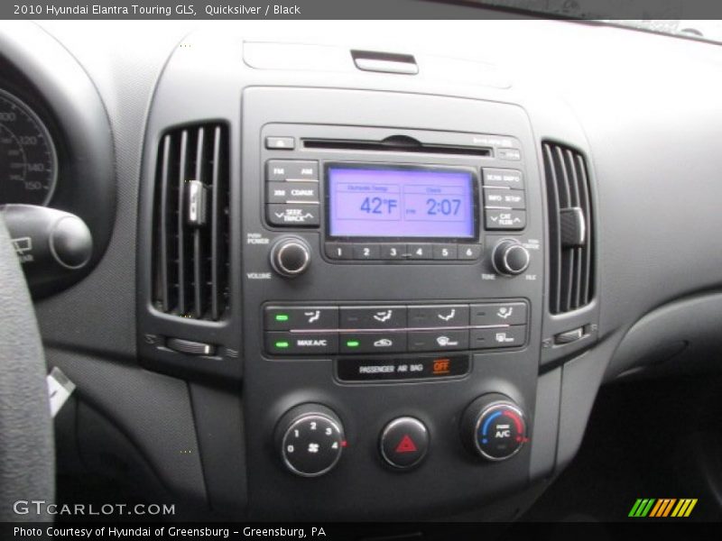 Quicksilver / Black 2010 Hyundai Elantra Touring GLS