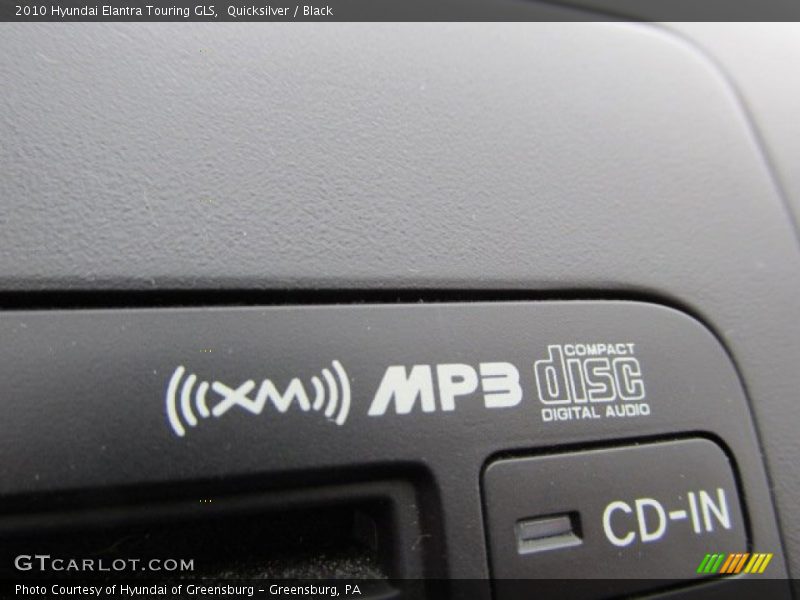 Quicksilver / Black 2010 Hyundai Elantra Touring GLS