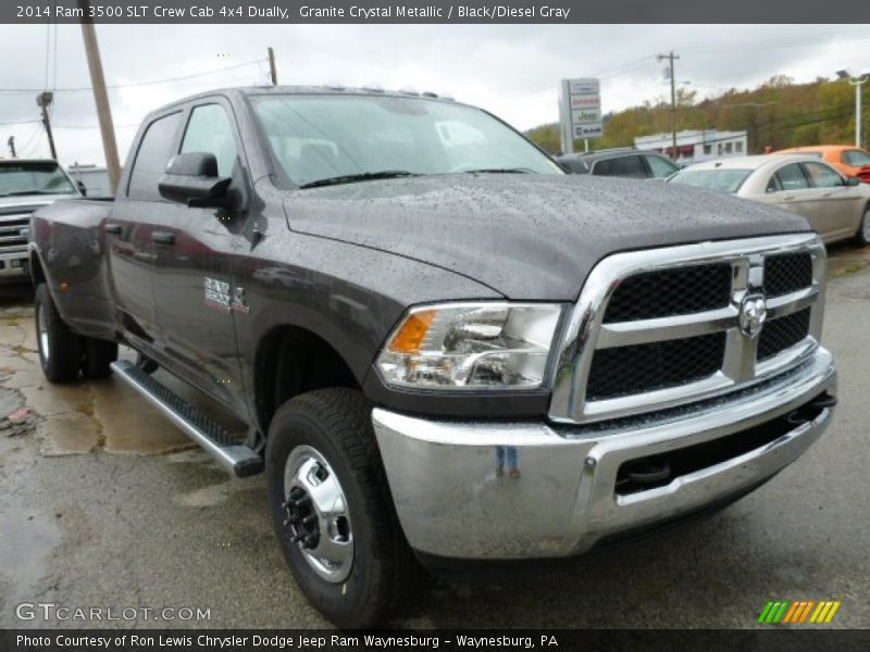 Granite Crystal Metallic / Black/Diesel Gray 2014 Ram 3500 SLT Crew Cab 4x4 Dually