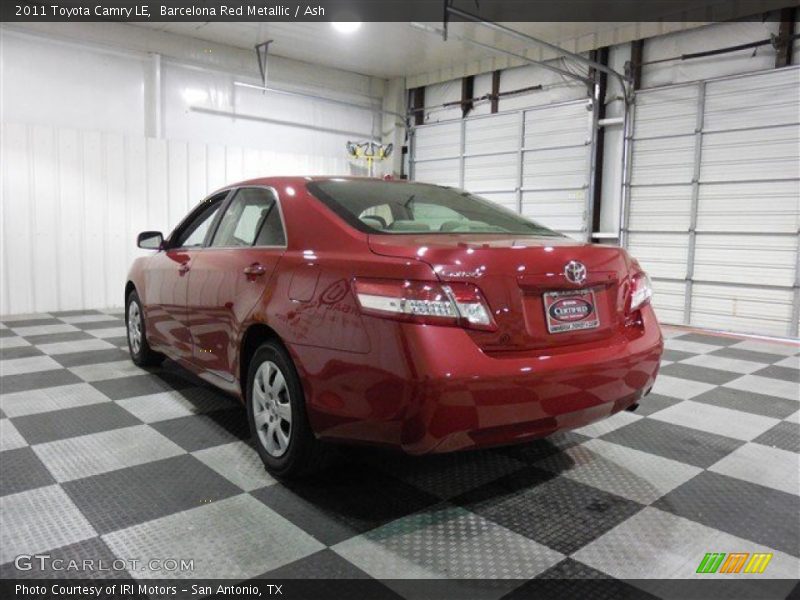 Barcelona Red Metallic / Ash 2011 Toyota Camry LE