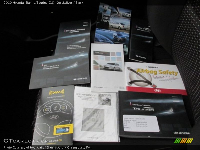 Quicksilver / Black 2010 Hyundai Elantra Touring GLS