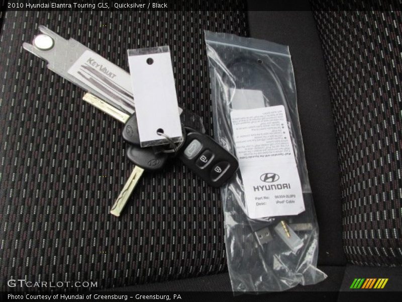 Quicksilver / Black 2010 Hyundai Elantra Touring GLS