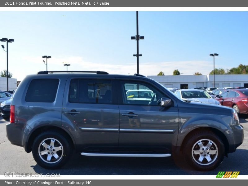 Polished Metal Metallic / Beige 2011 Honda Pilot Touring
