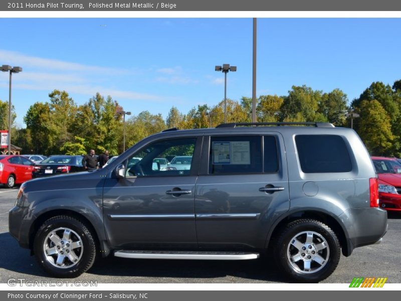 Polished Metal Metallic / Beige 2011 Honda Pilot Touring