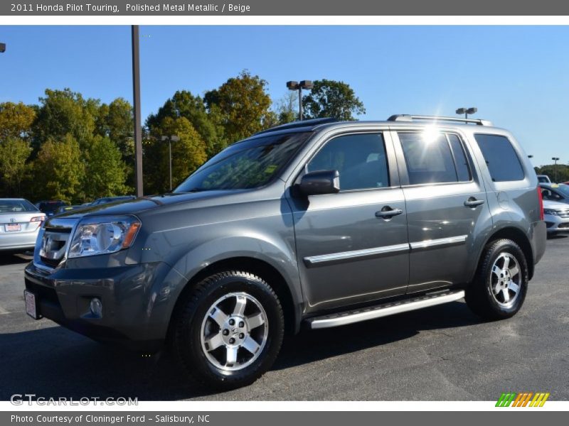 Polished Metal Metallic / Beige 2011 Honda Pilot Touring