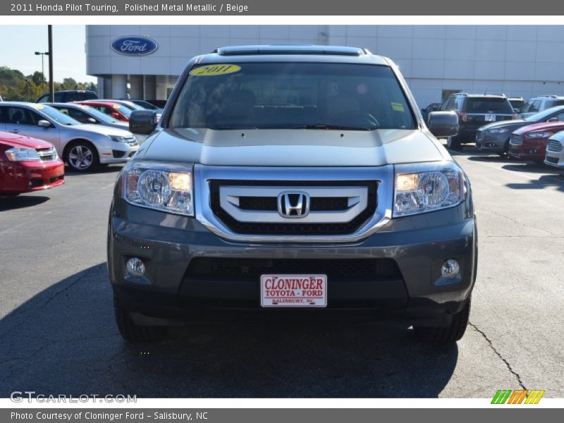 Polished Metal Metallic / Beige 2011 Honda Pilot Touring