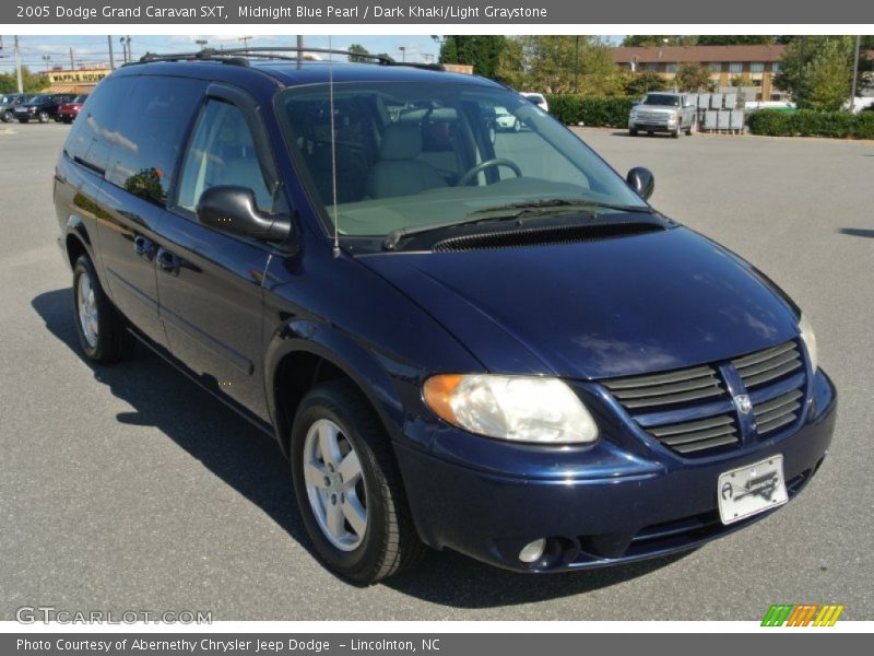 Midnight Blue Pearl / Dark Khaki/Light Graystone 2005 Dodge Grand Caravan SXT