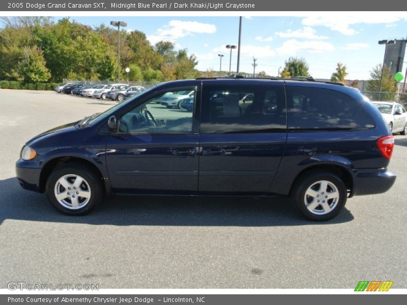 Midnight Blue Pearl / Dark Khaki/Light Graystone 2005 Dodge Grand Caravan SXT