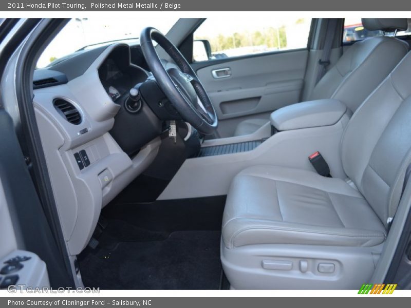 Polished Metal Metallic / Beige 2011 Honda Pilot Touring
