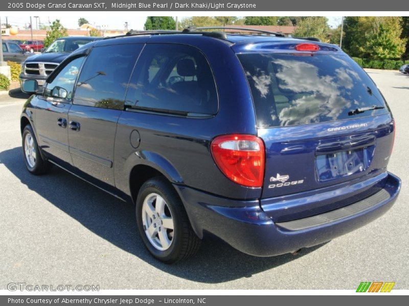 Midnight Blue Pearl / Dark Khaki/Light Graystone 2005 Dodge Grand Caravan SXT