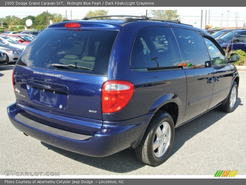 Midnight Blue Pearl / Dark Khaki/Light Graystone 2005 Dodge Grand Caravan SXT