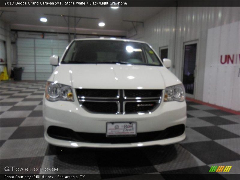 Stone White / Black/Light Graystone 2013 Dodge Grand Caravan SXT