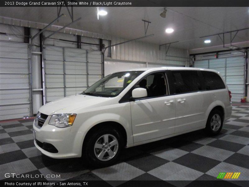 Stone White / Black/Light Graystone 2013 Dodge Grand Caravan SXT