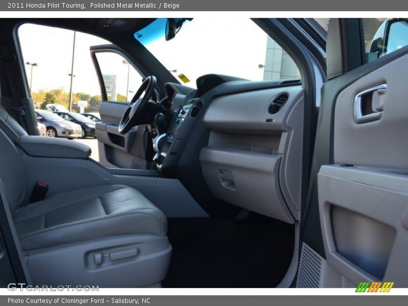 Polished Metal Metallic / Beige 2011 Honda Pilot Touring