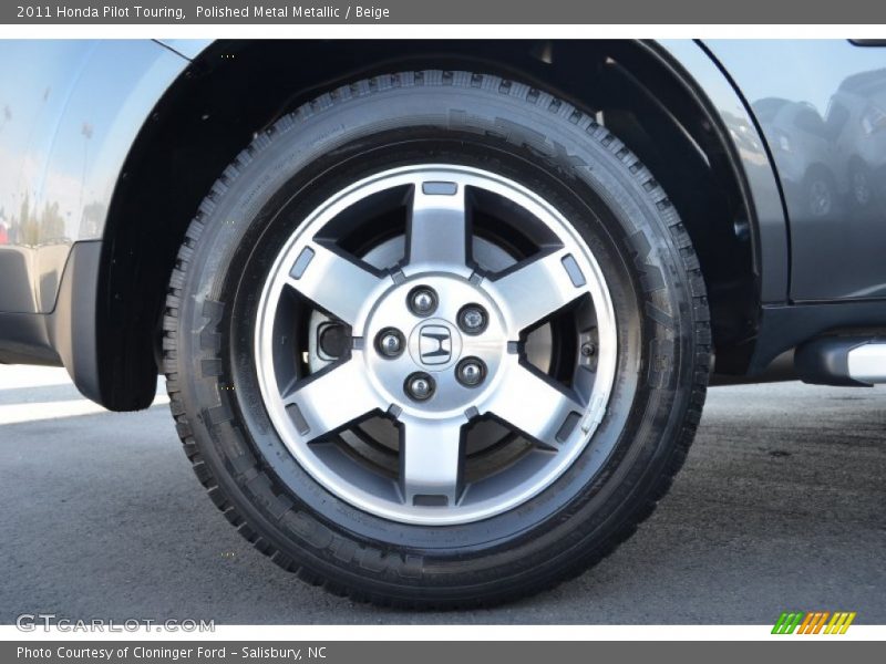 Polished Metal Metallic / Beige 2011 Honda Pilot Touring