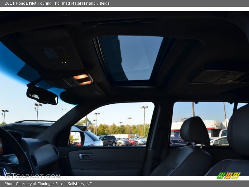 Polished Metal Metallic / Beige 2011 Honda Pilot Touring