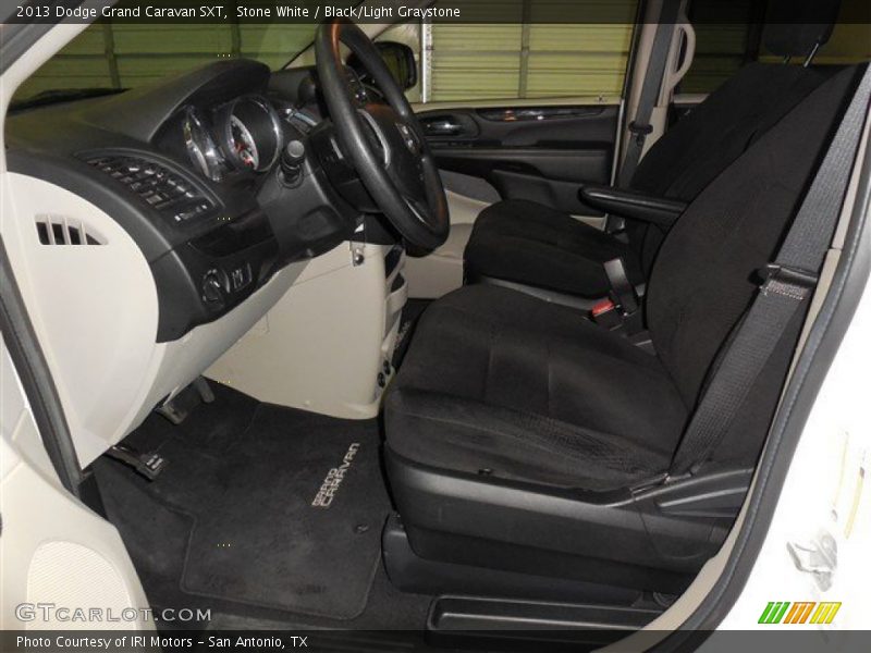 Stone White / Black/Light Graystone 2013 Dodge Grand Caravan SXT