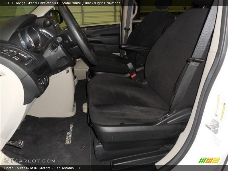Stone White / Black/Light Graystone 2013 Dodge Grand Caravan SXT