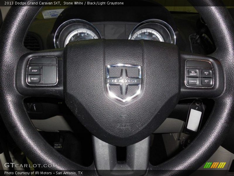 Stone White / Black/Light Graystone 2013 Dodge Grand Caravan SXT