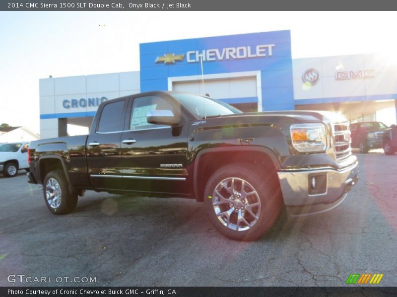 Onyx Black / Jet Black 2014 GMC Sierra 1500 SLT Double Cab