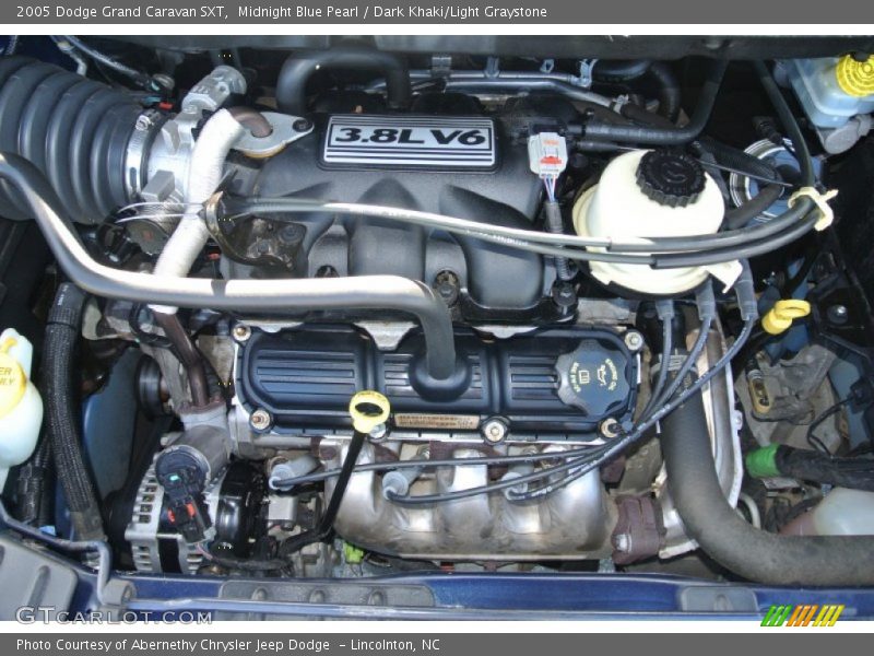 Midnight Blue Pearl / Dark Khaki/Light Graystone 2005 Dodge Grand Caravan SXT
