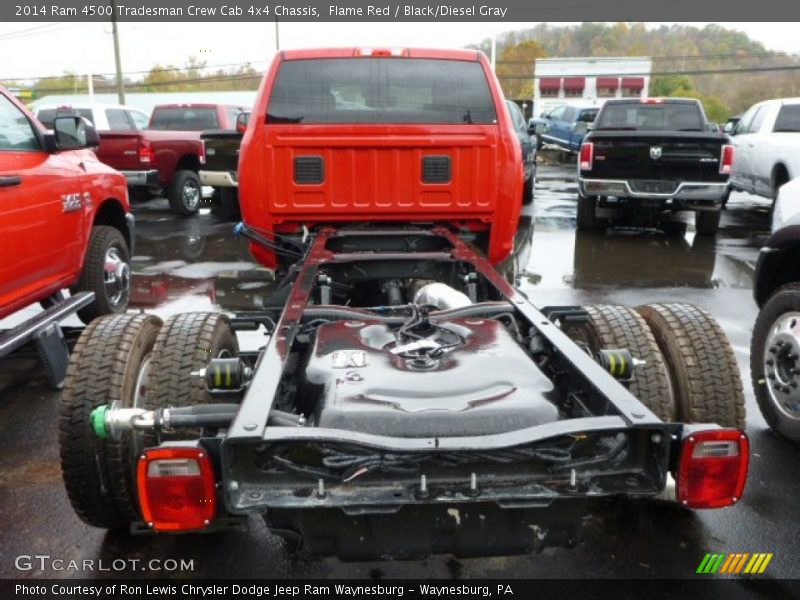 Flame Red / Black/Diesel Gray 2014 Ram 4500 Tradesman Crew Cab 4x4 Chassis